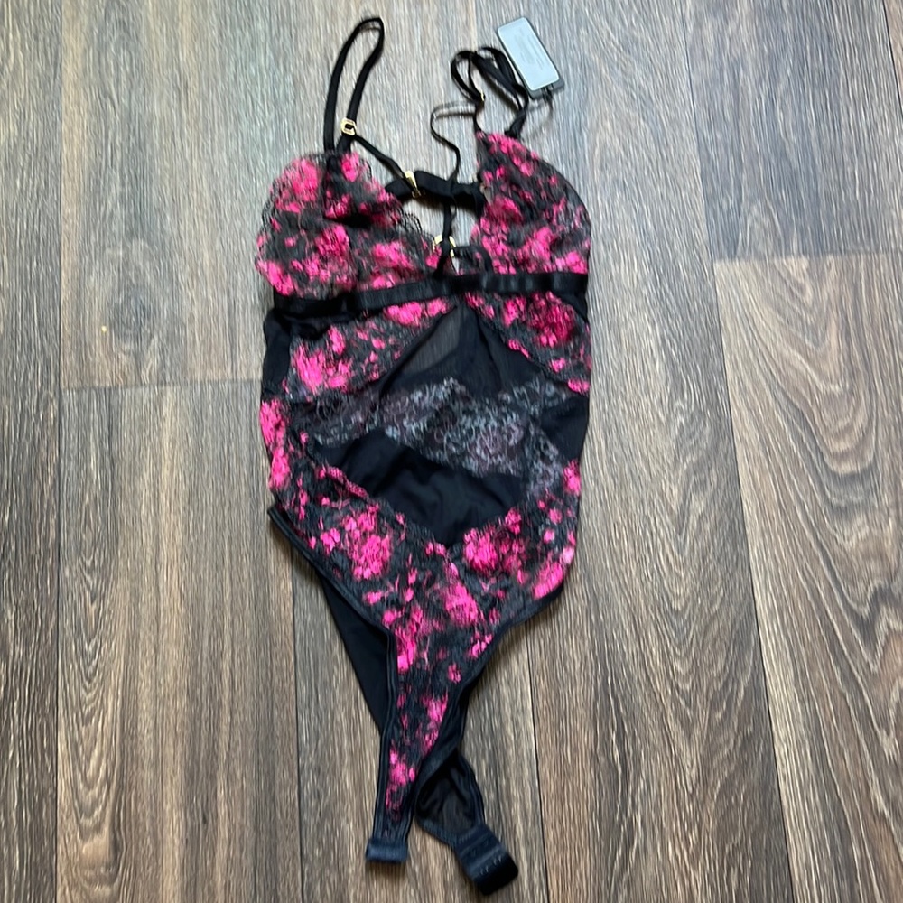 Floral Print Strappy Cup Teddy
